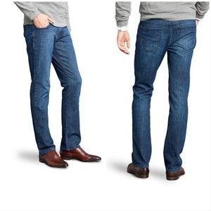 Mott & Bow Light Medium Blue Straight Mosco 36x32